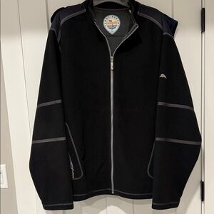 Tommy Bahama Black and Gray Performance Jacket